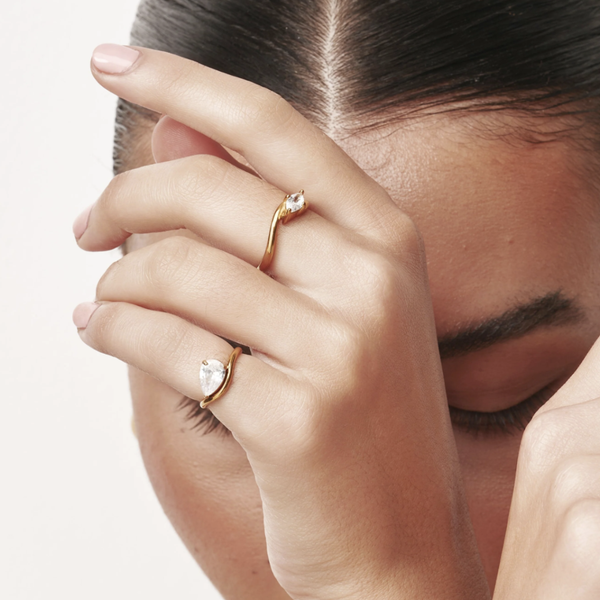 Pinky ring - waterdrop