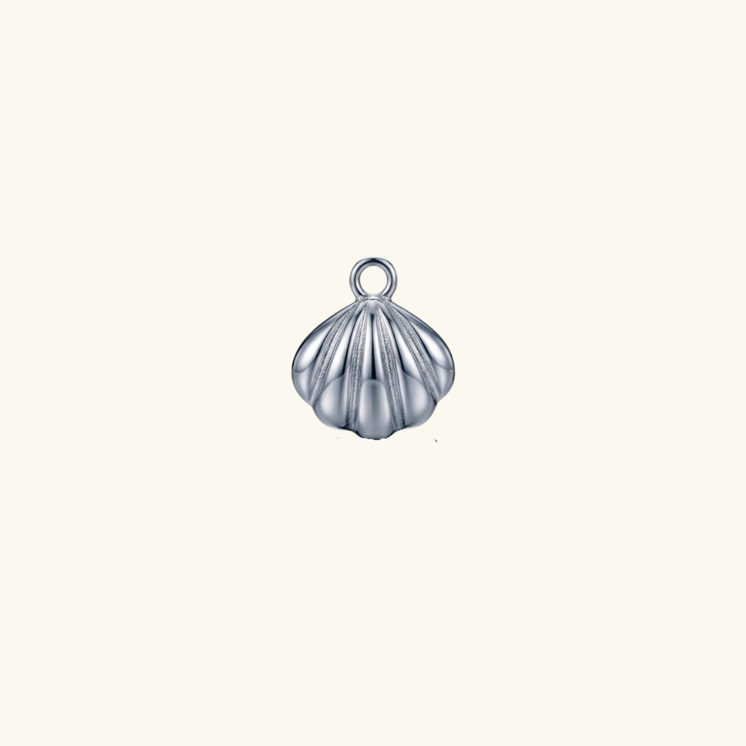 Charm Silver -Small shell