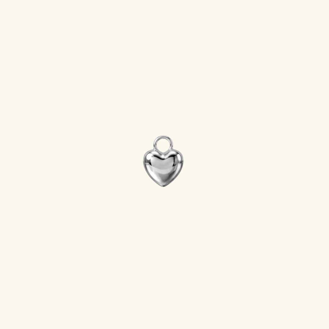 Charm - mini silver heart