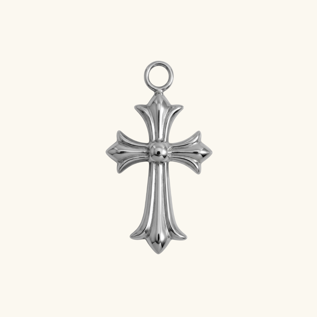 Charm Silver  - Small Cross