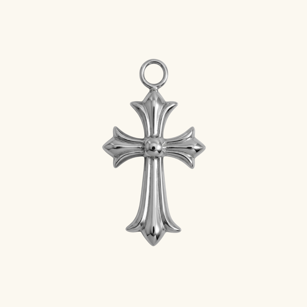 Charm Silver  - Small Cross