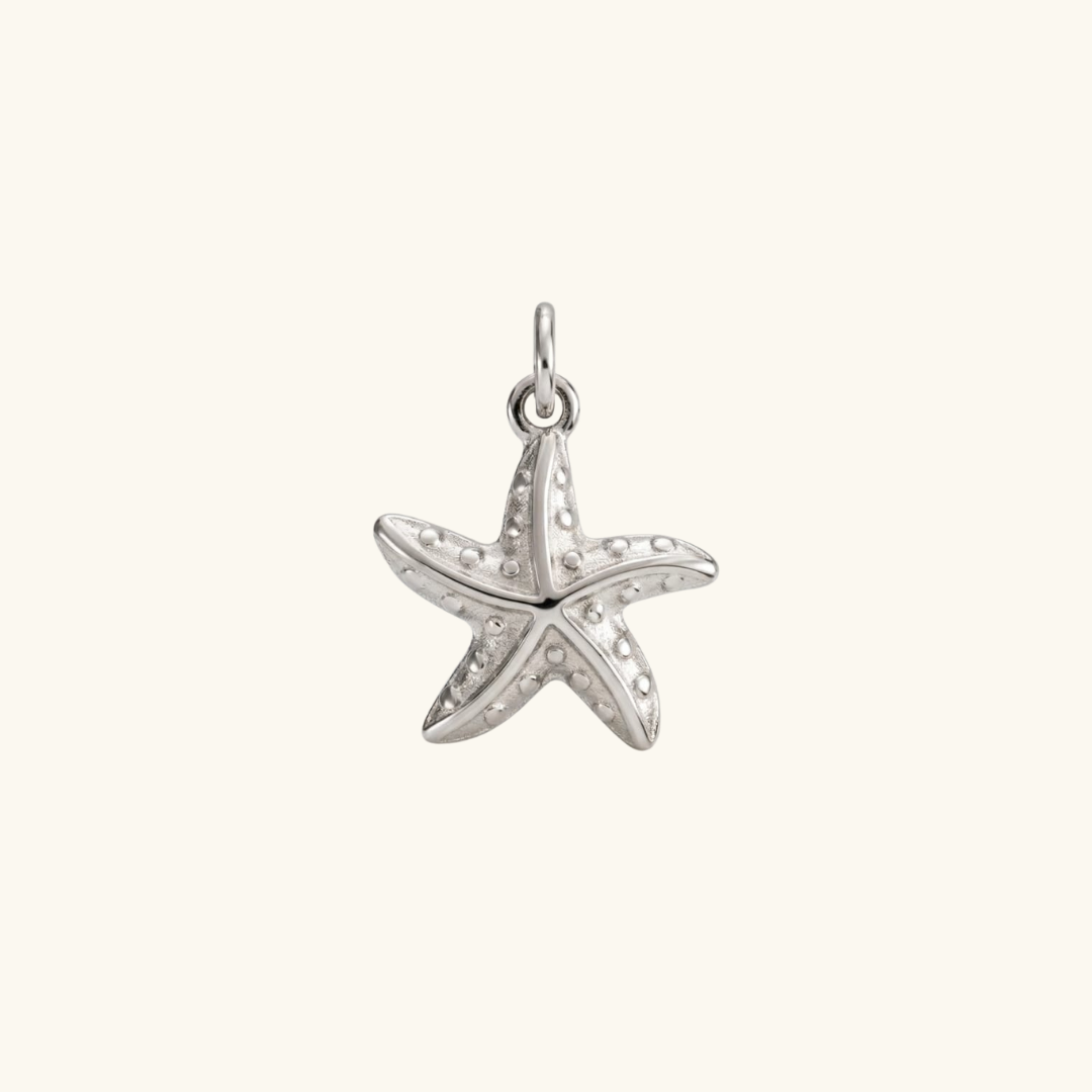 Charm Silver  - new starfish