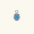 Charms - Birthstones Silver