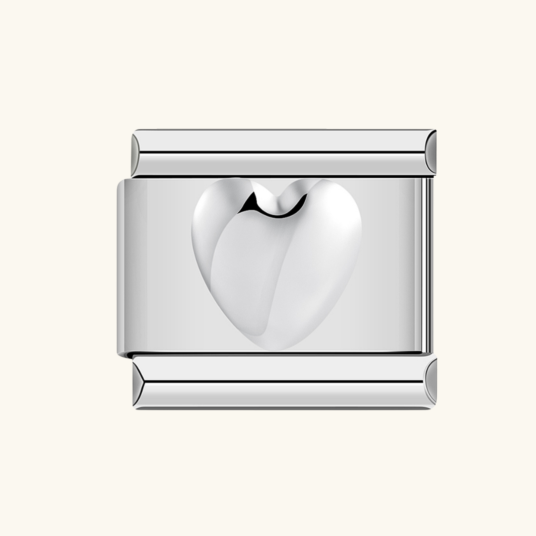 Italian Silver -Heart