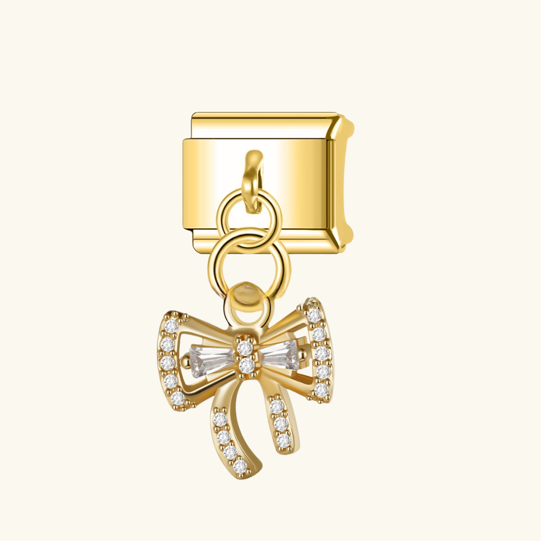 Italian- Shinny Bow Dangle