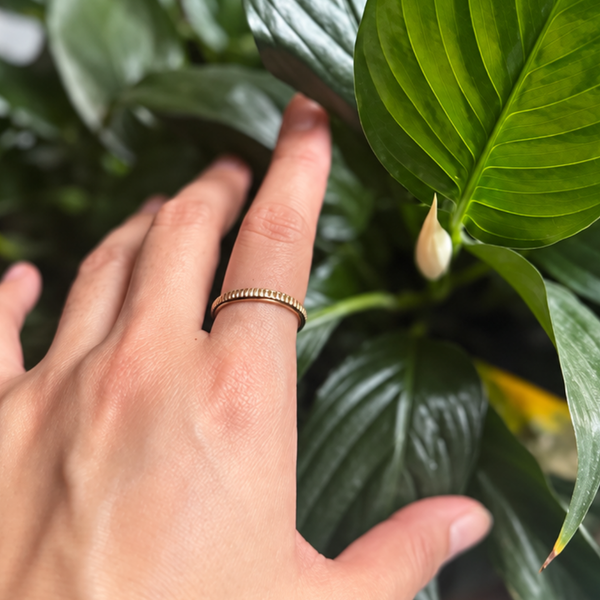 Textured Relief Ring