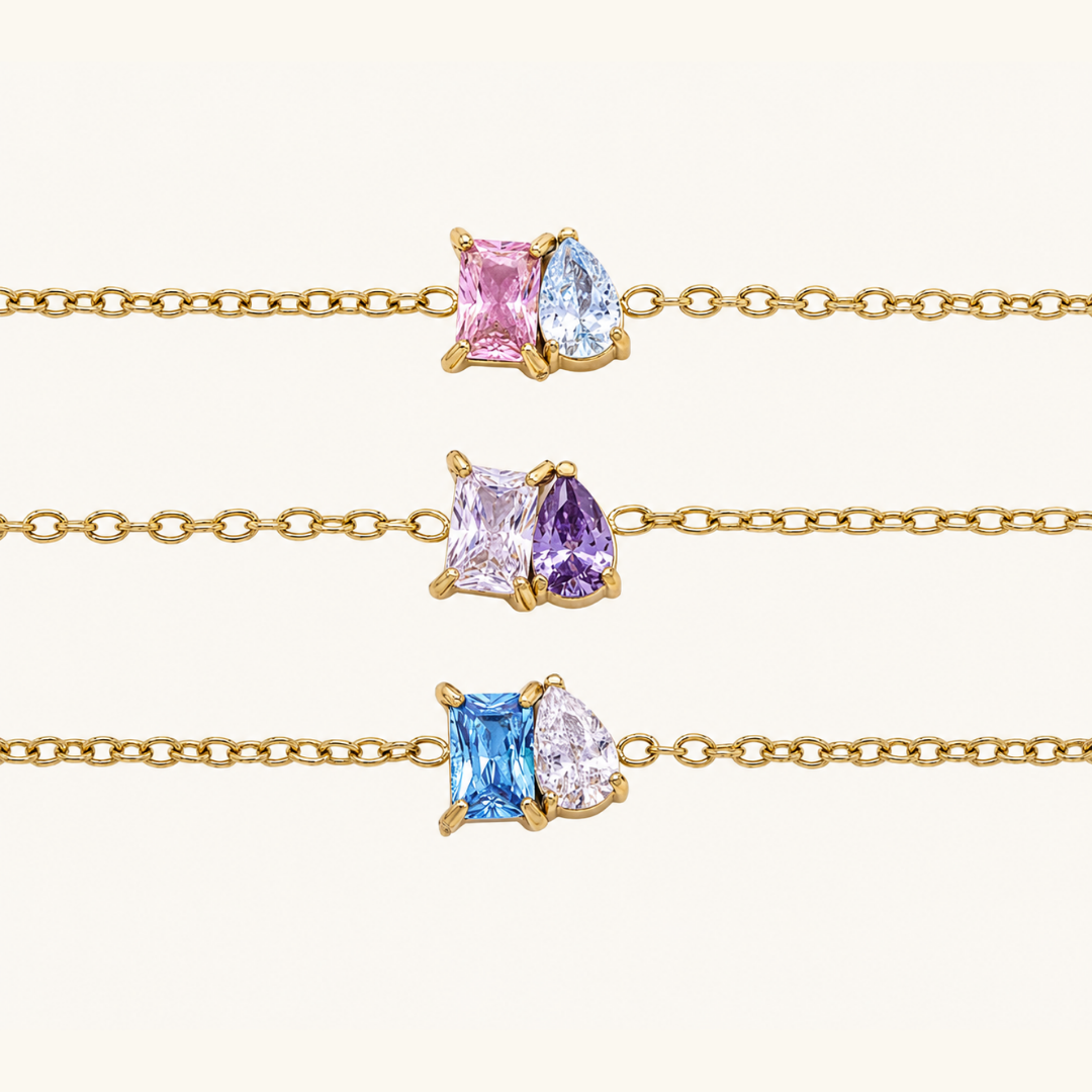 Custom birthstone bracelet