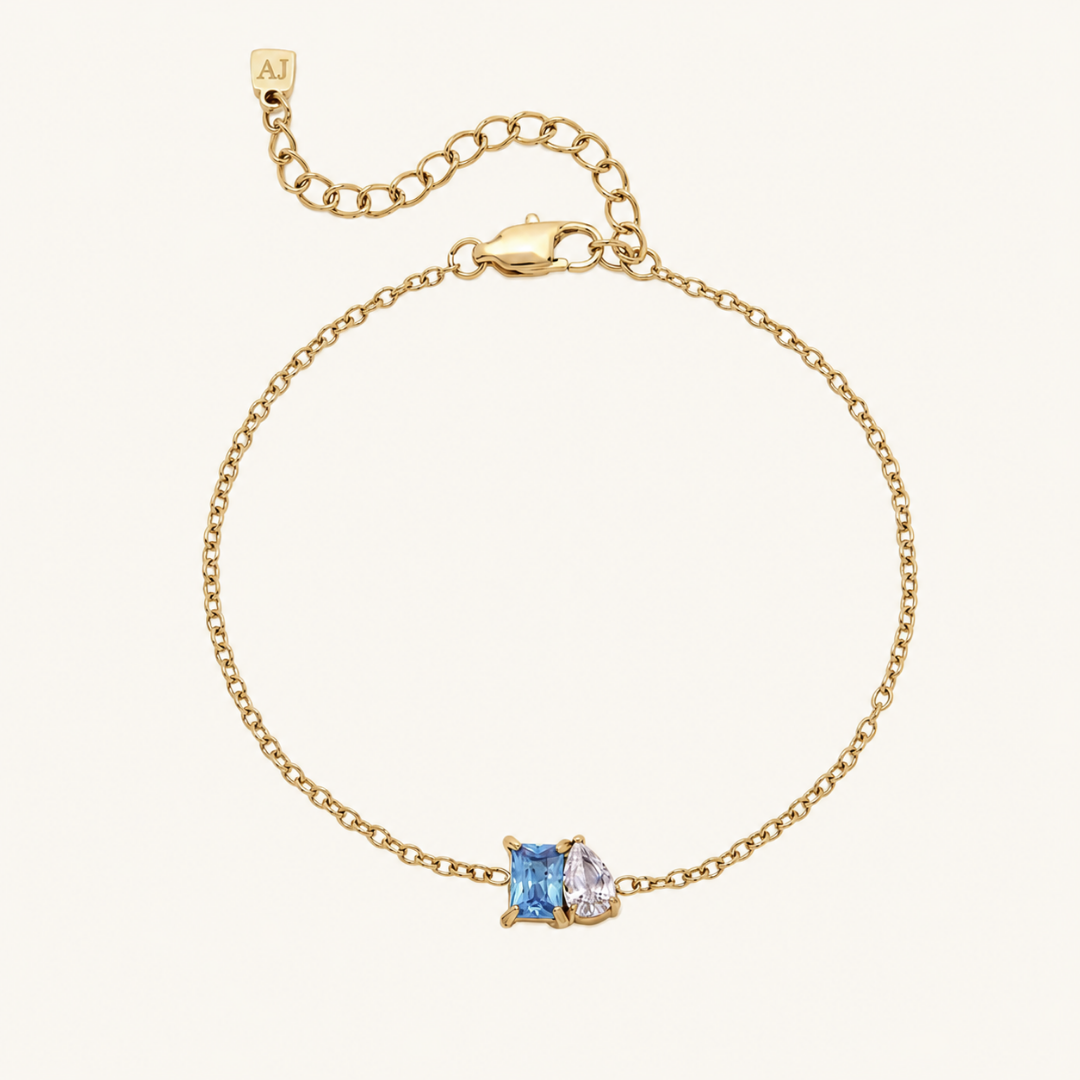 Custom birthstone bracelet