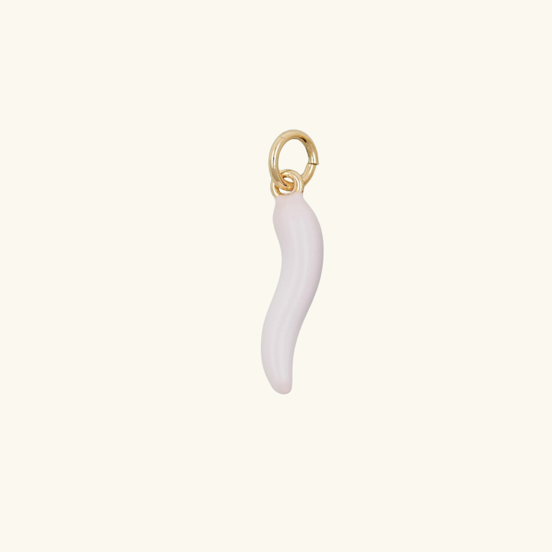 Charm - Italian white horn