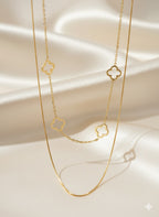 Double Layer Clover Necklace