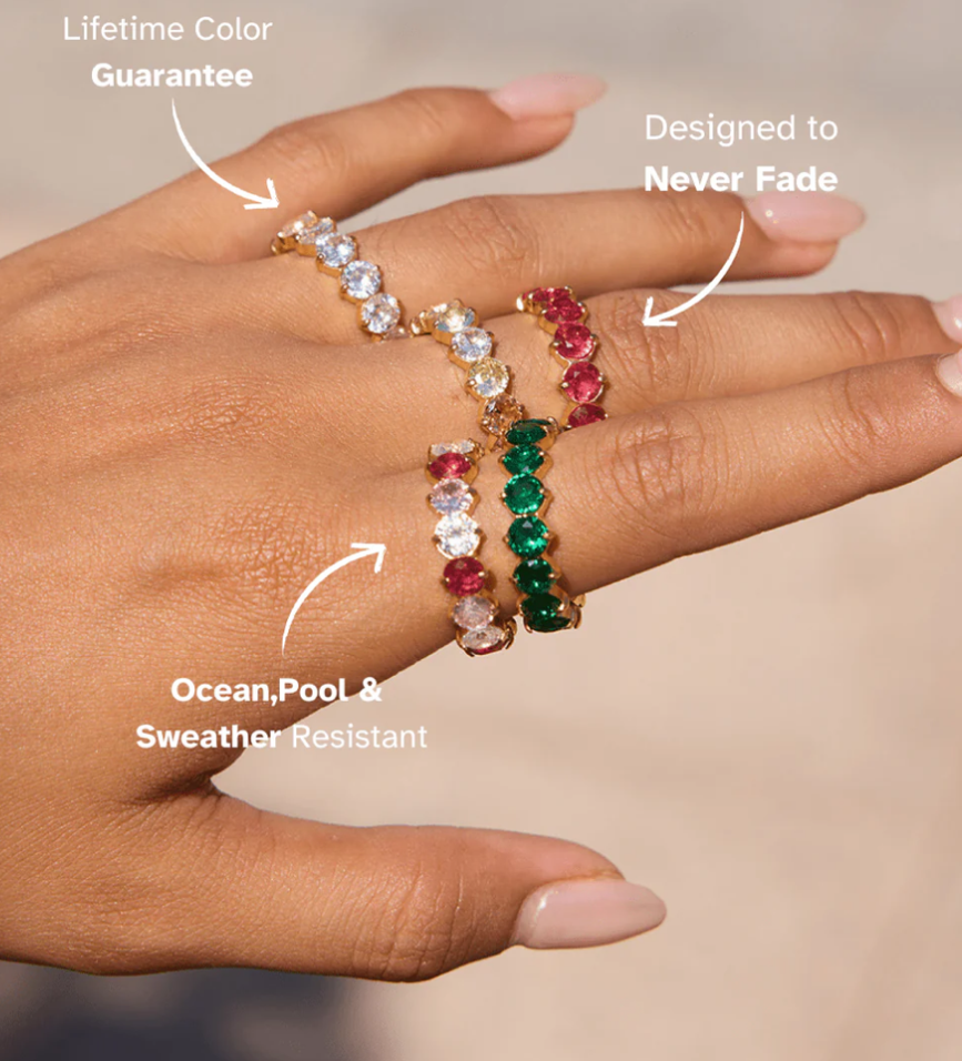 Eternal circle ring pink