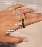 Eternal circle ring pink