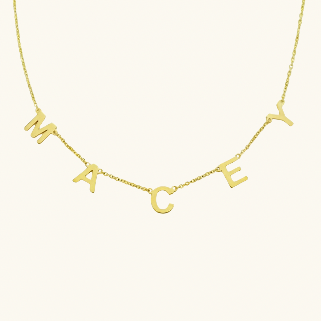Custom letter necklace ( ready in 30 days)