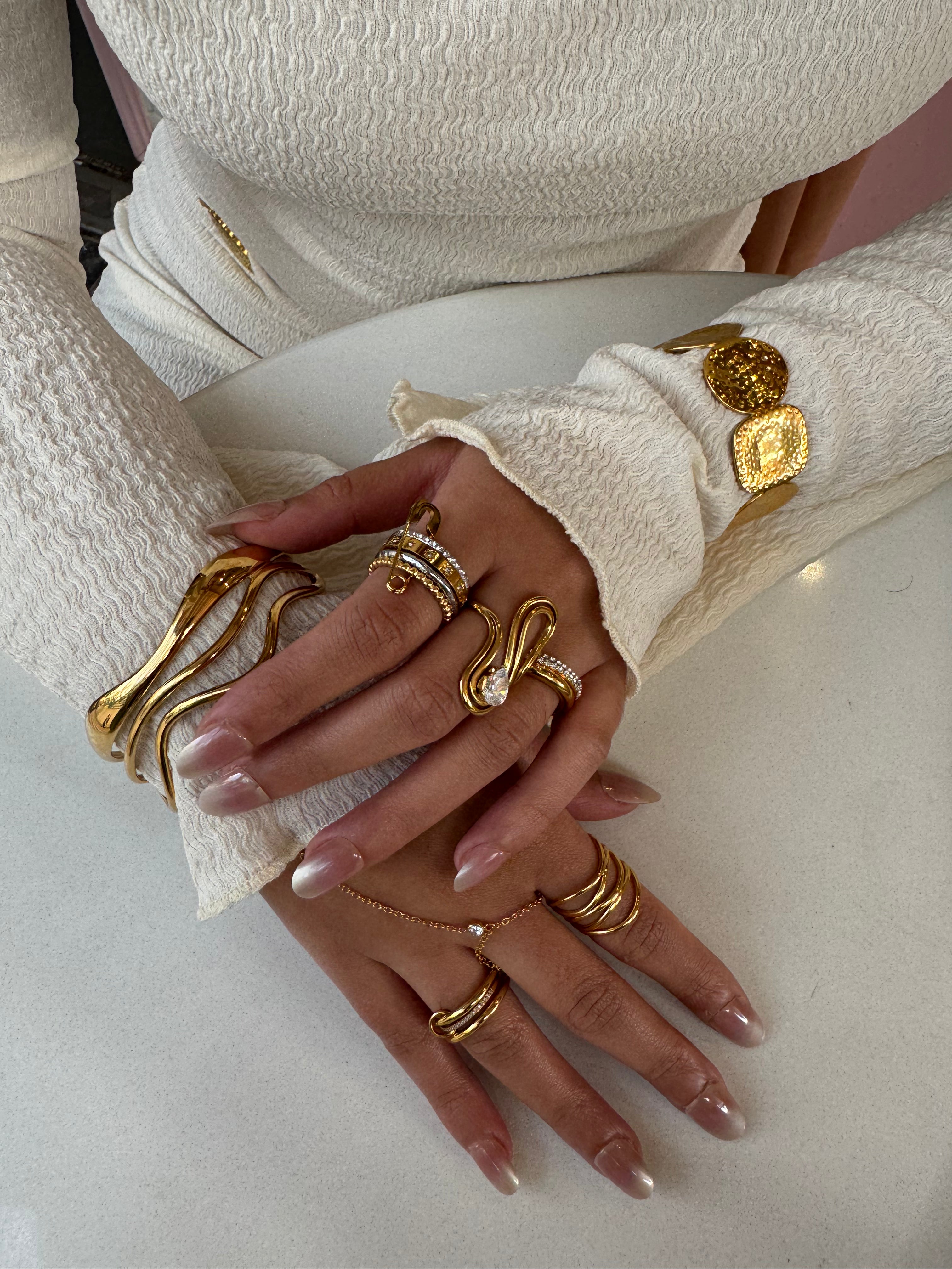Safety Pin Quad Ring