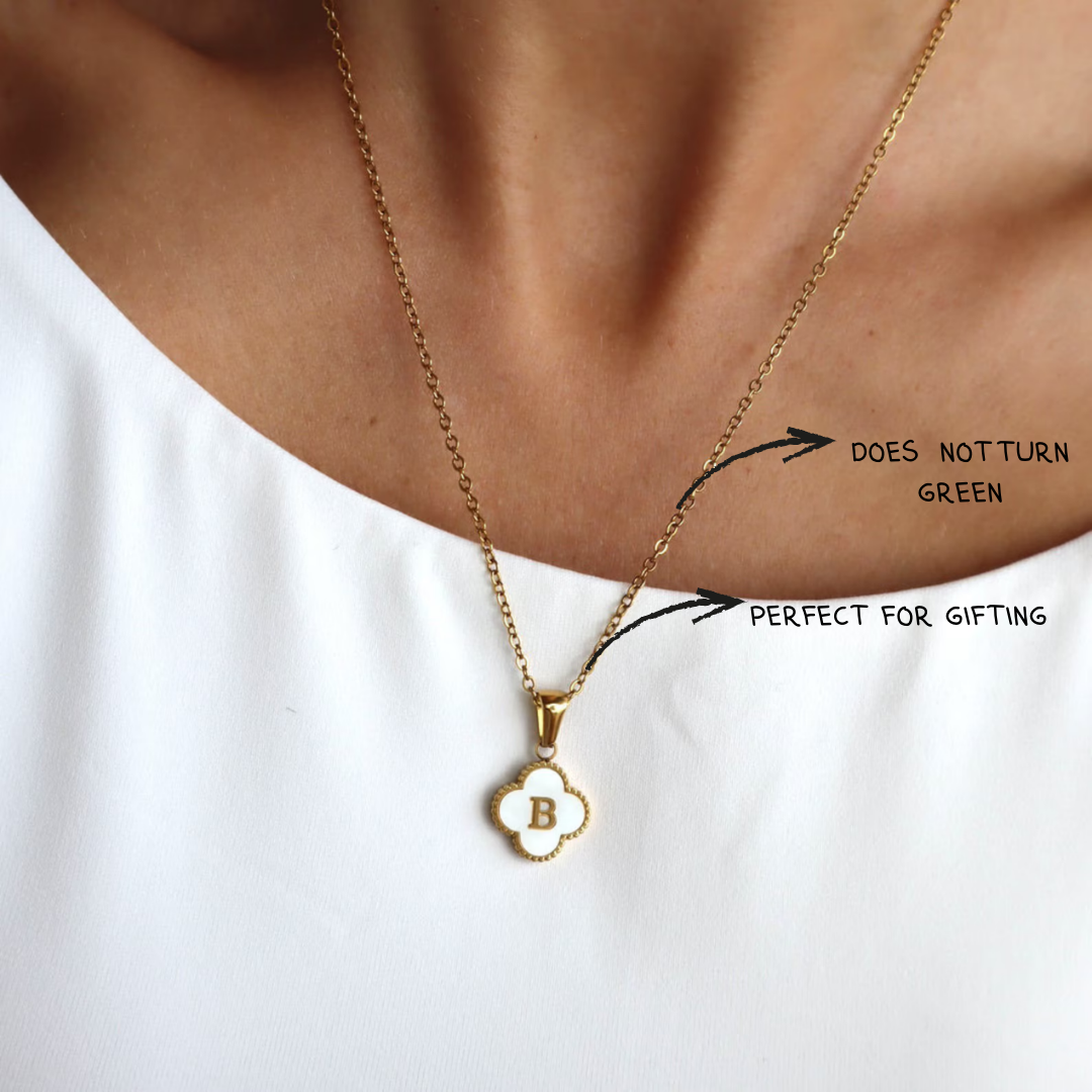 Clover Initial Necklace