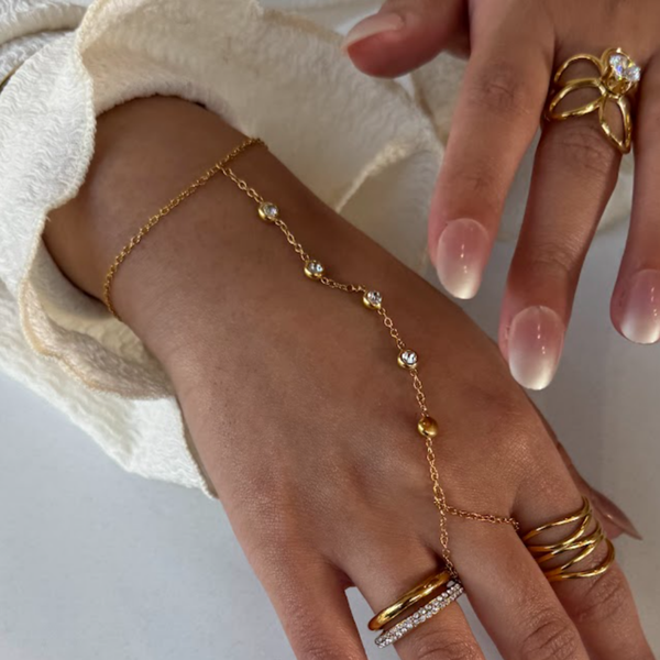 Zircon hand chain