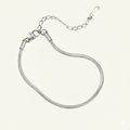 Simple Snake Bracelet -Silver