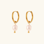 Pearl Hoop Earrings