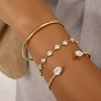 Diamond twist bangle