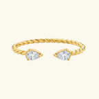 Diamond twist bangle