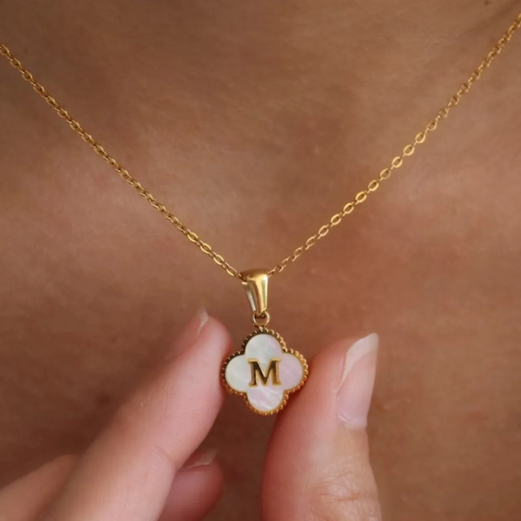 Clover Initial Necklace