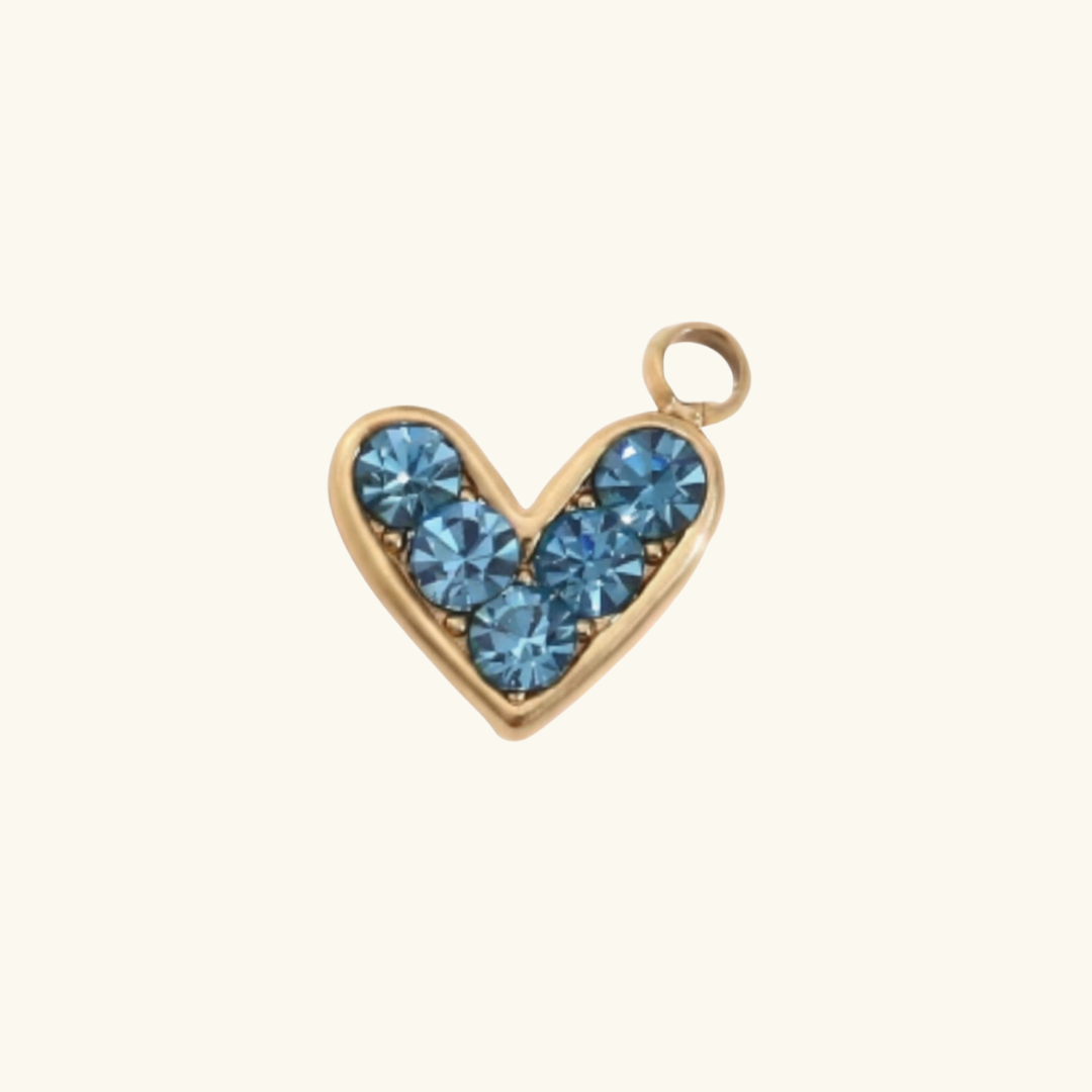 Charms - Blue hearts