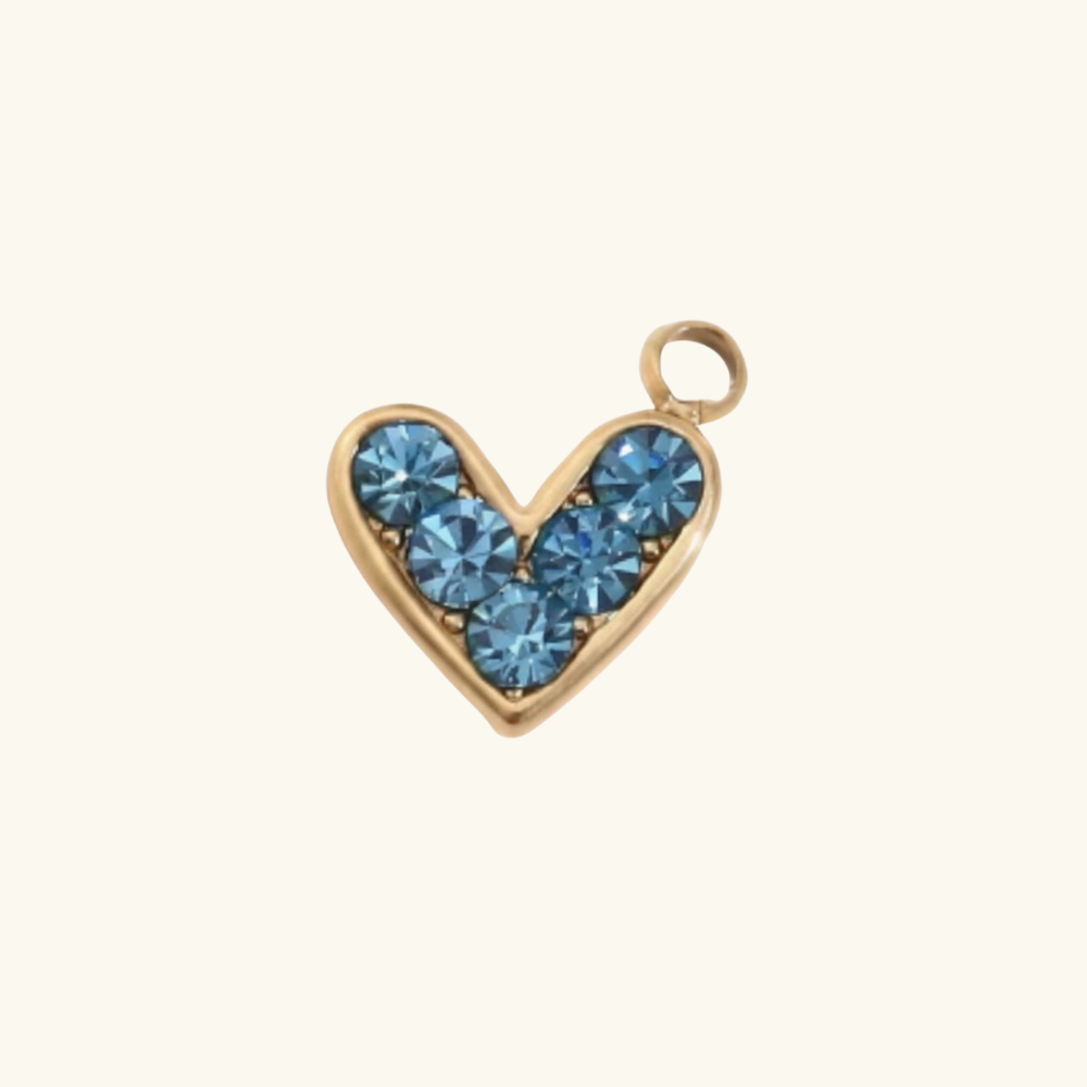 Charms - Blue hearts