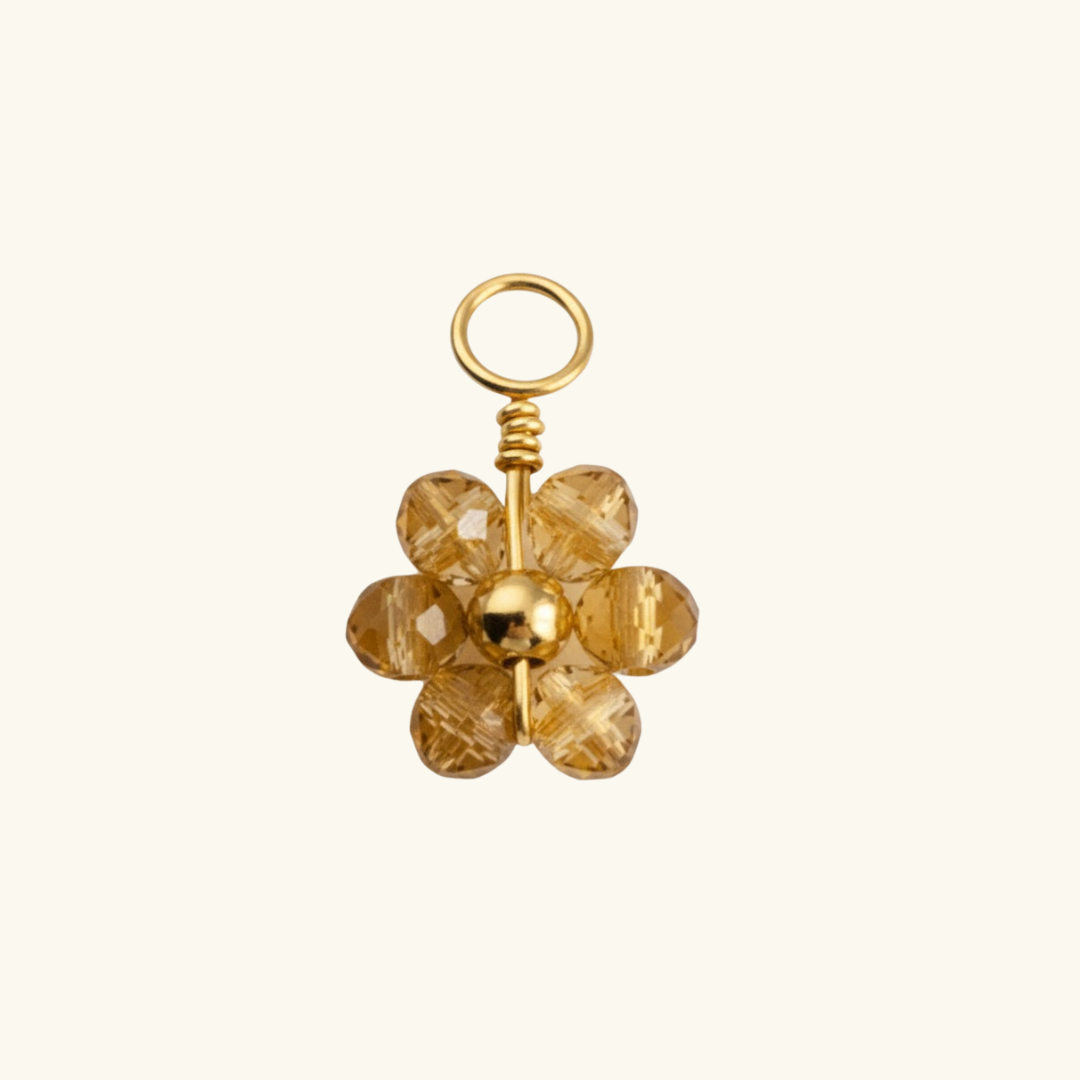 Charm - gold flower