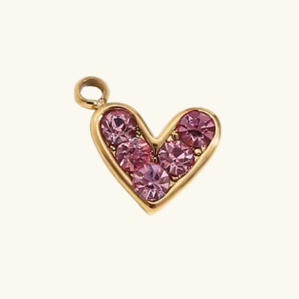 Charm - pink heart