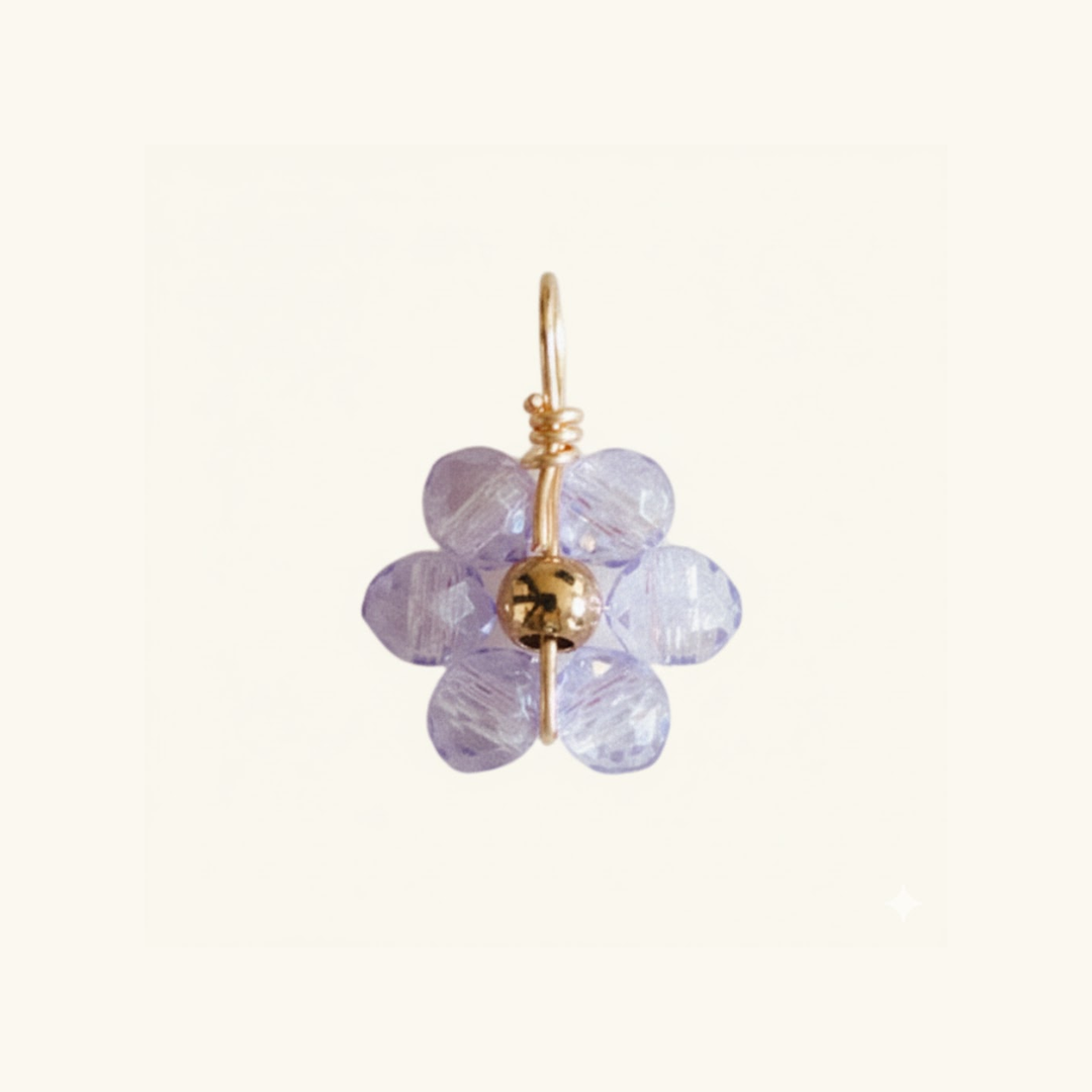 Charm - purple flower