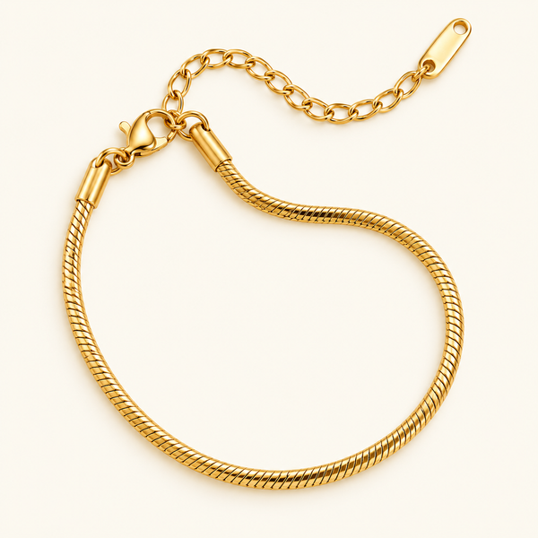 Simple Snake Bracelet – gold snake-chain bracelet