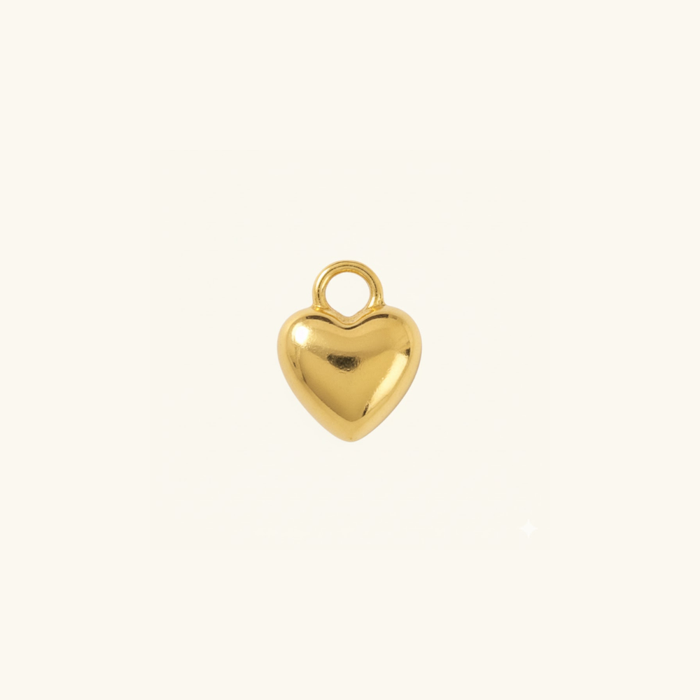 Charm - mini gold heart