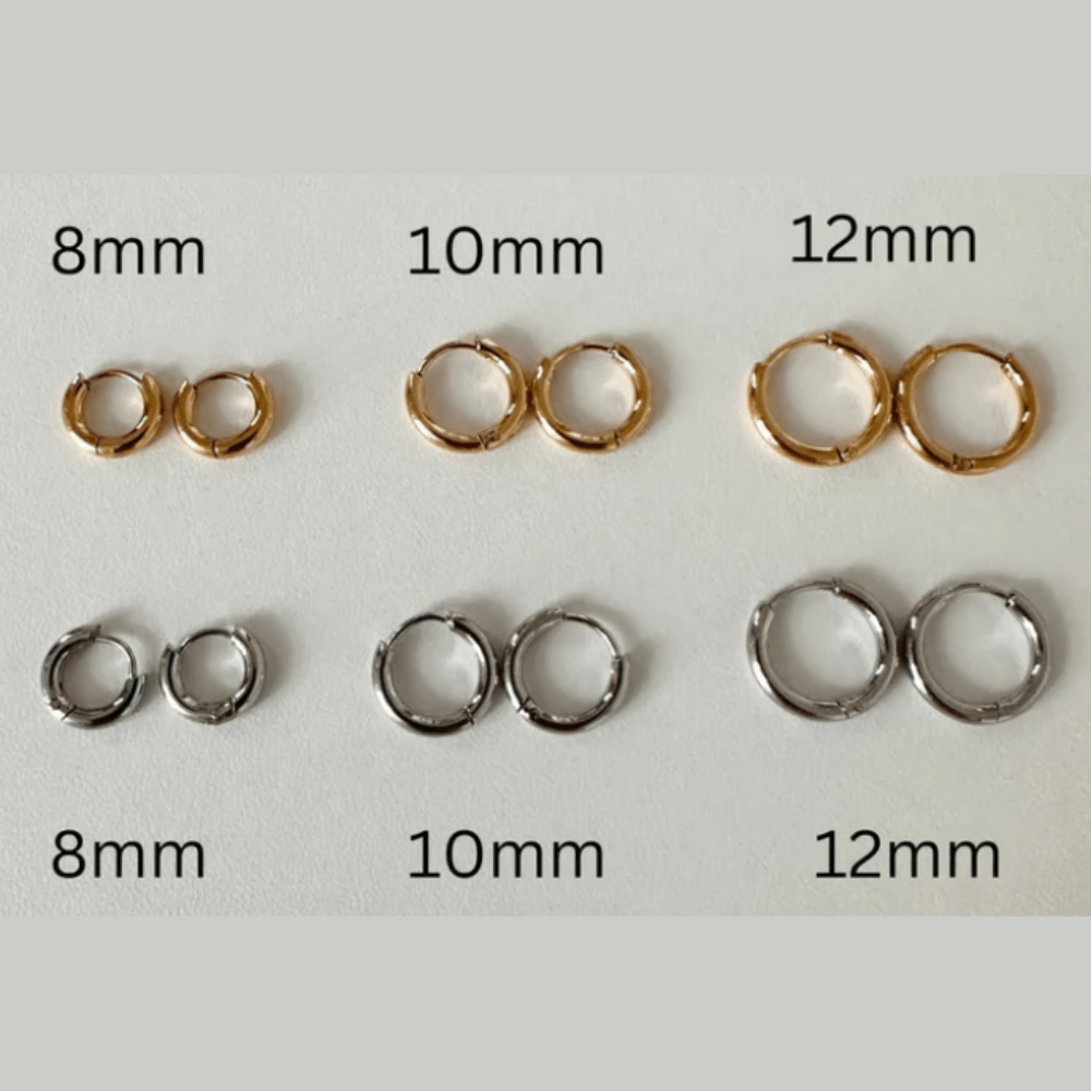 Sleeper Hoops-Silver (5 Sizes)