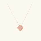 Pink Clover Necklace
