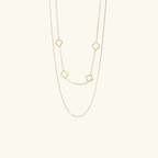 Double Layer Clover Necklace