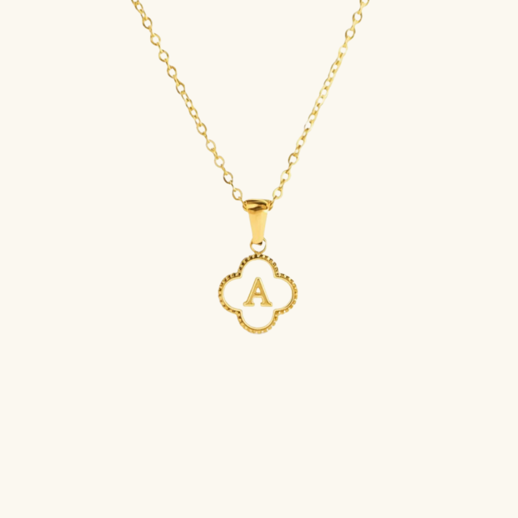 Clover Initial Necklace