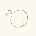 Clover Initial Bracelet