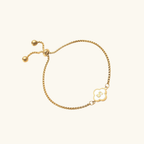 Clover Initial Bracelet