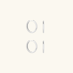 Sleeper Hoops-Silver (5 Sizes)
