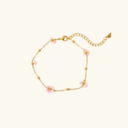 Pink Flower Bracelet