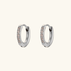 Diana Dainty Hoops-Silver