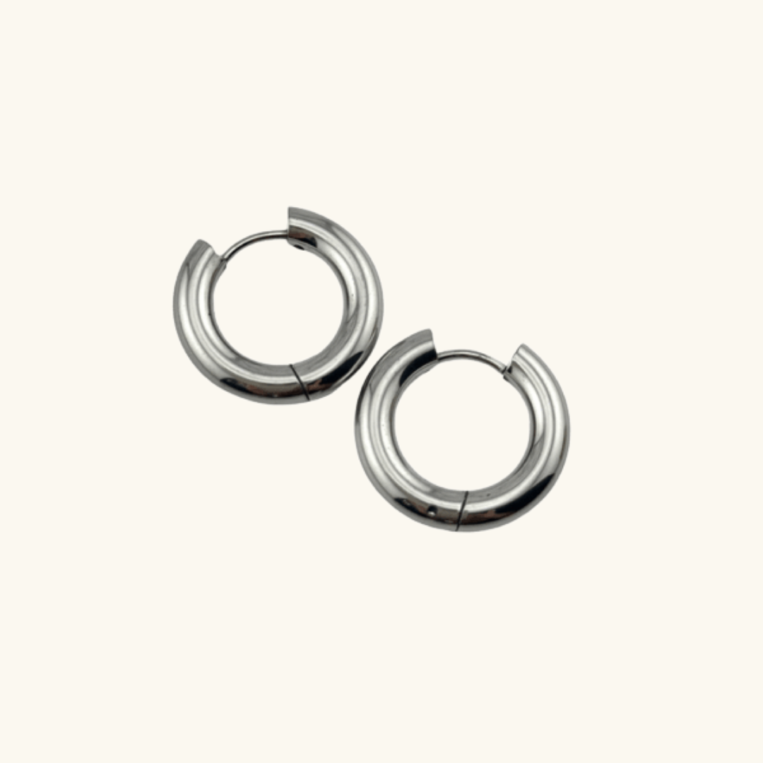 Tube Hoops Silver (Chunky)