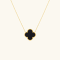 Clover Necklace-Black