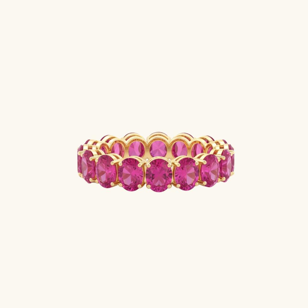 Eternal circle ring pink