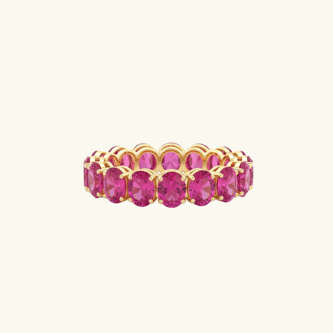 Eternal circle ring pink