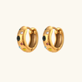 Gem Stone Hoops-Colorful