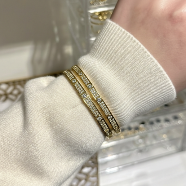 Zirconia Luxury Bangle (AAA+ Zirconia)